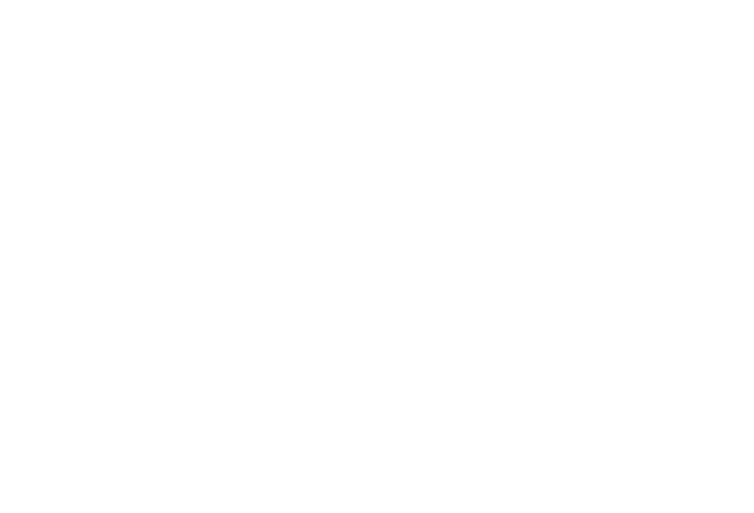 Primary monogram reversed in white on a dark forest background